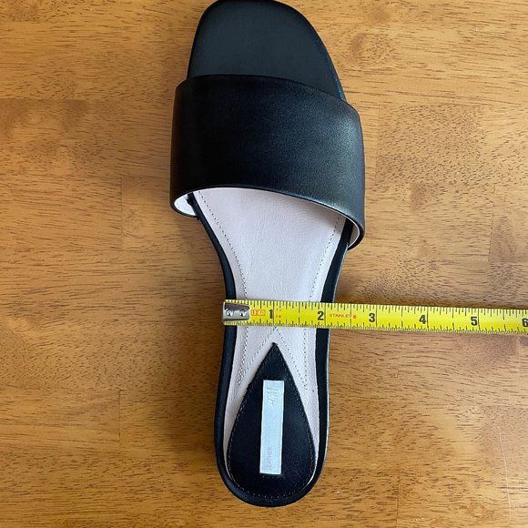 NWOT Size 7 (EU 38) black leather H&M slide - Picture 7 of 9